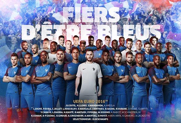 法国队公布欧洲杯23人大名单，博格巴和马夏尔领衔，本泽马落选
